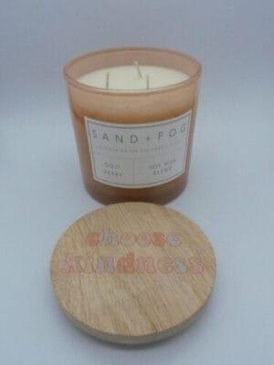 Large SAND + FOG "GOJI BERRY" 25oz Soy Wax Candle Hand Poured Long Lasting - Image 3