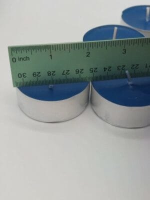 6 NEW Blue Oversized Tealight Candles 2.25" x .3/4", 7 To 9 Hours Burn Time Each - Image 2