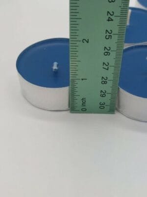 6 NEW Blue Oversized Tealight Candles 2.25" x .3/4", 7 To 9 Hours Burn Time Each - Image 3