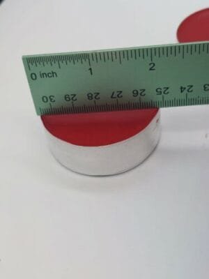 6 NEW Red Oversized Tealight Candles 2.25" x .3/4" 7 To 9 Hours Burn Time Each - Image 2
