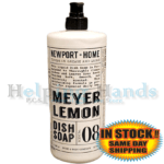 Large Home & Body Newport "Meyer Lemon" Heavy Duty Dish Soap W/ Pump No-8 32 oz.