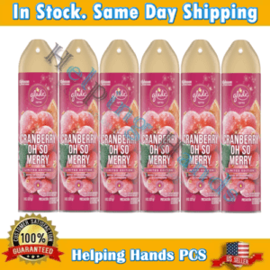 6 Glade Limited Edition Cranberry & Champagne Oh So Merry Air Freshener Spray