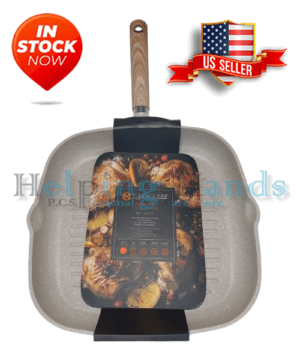 Masterclass Premium Cookware 11" Heavy Duty Skillet Grill Pan Non-Stick Speckled