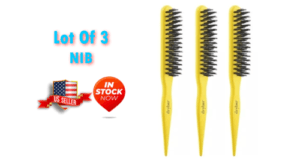 Lot Of 3 NIB drybar Limited Edition Yellow Texas Tease Teasing Brush for Volume