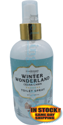 Long Lasting Studio Flora Toilet Spray Air Freshener 8oz Winter Wonderland Cedar