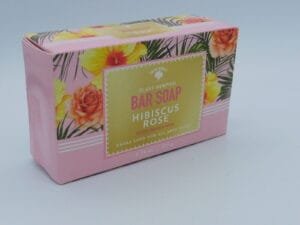 2 Large Plant-Derived Bolero “Hibiscus Rose” Scented Bath Bar Soap 6.25 oz Each - Image 4