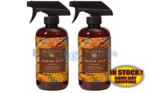 2 Abbey & Sullivan "Amber Oak" Luxury Room & Linen Spray Long Lasting 16 oz New