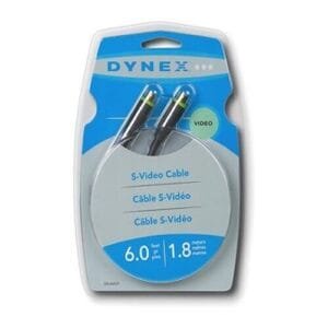 NEW - Dynex DX-AV031 Premium High-Quality S-Video Cable Gold Plated 6ft