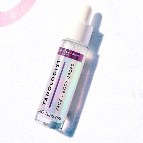 Tanologist Express Tan Self Tan Drops Light 1.01 oz Tanning Clean Vegan Organic.