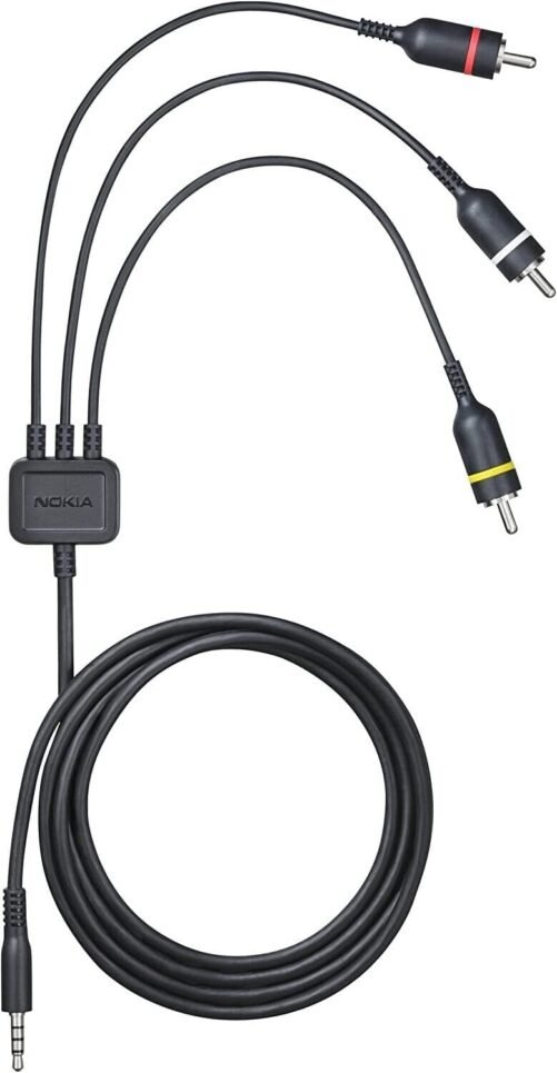 GENUINE/ Nokia CA-75U TV Out / AV Composite Cable for Nokia Phones & NOW TV Box