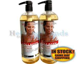 2 Spascriptions Collagen Hydrating Body Wash CoQ10 & Avocado Revives Dull Skin.