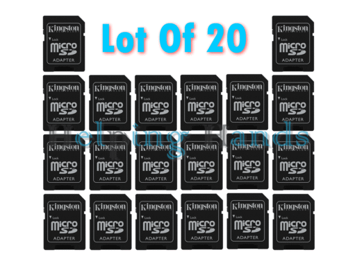 20 Kingston microSD micro SD to SD SDHC SDXC Adapter fit 4GB 8GB 16GB 32GB 64GB