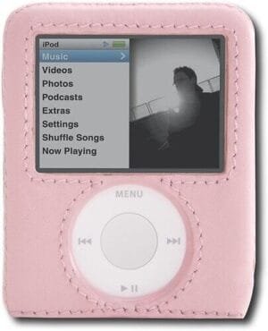 Griffin Elan Form Hard-Shell Leather Case Apple iPod nano 3rd Generation - Pink - Image 5