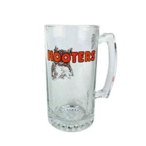 Vintage Hooters Logo Large Beer Glass Bar Mug 24 OZ Owl Stein Mancave Gift