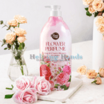 Large Korean Shower Mate Flower Perfume Body Wash Rose & Cherry Blossom K-Beauty