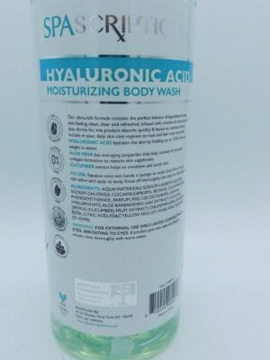 Spascriptions Hyaluronic Acid Moisturizing Body Wash With Aloe & Cucumber 33 oz. - Image 4