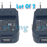 2 NEW Teka USB TEKA006-0501000UK AC Power Supply Adapter Charger Output DC 5V 1A