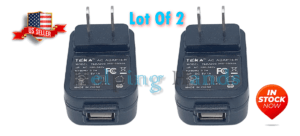 2 NEW Teka USB TEKA006-0501000UK AC Power Supply Adapter Charger Output DC 5V 1A