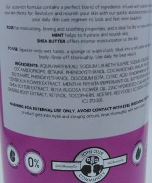 Spathecary Moisturizes Nourishing Body Wash Rose, Mint Shower Gel Sensitive Skin - Image 3