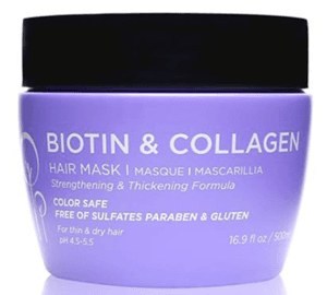 LUSETA BIOTIN & COLLAGEN HAIR MASK Strengthening & Thickening Formula Color Safe