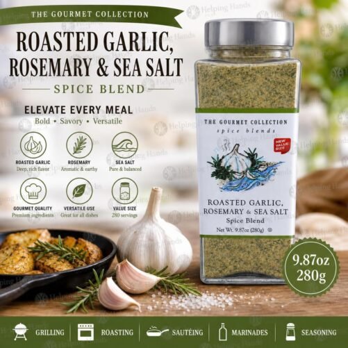 Large Roasted Garlic Rosemary & Sea Salt Seasoning Gourmet Collection Spice 280g
