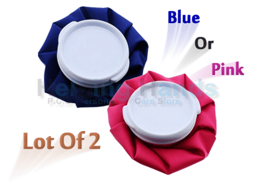 2 Assured Pain Relief Ice Pack - Pink Or Blue - Screw Cap - Water Tight Seal NEW