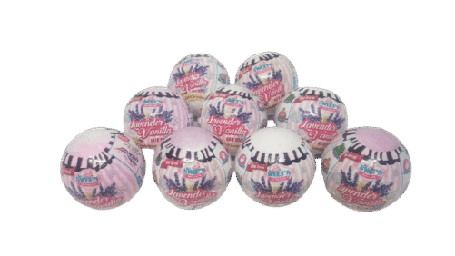 9 Large Lavender & Vanilla - Bath Bombs - 4.5oz each - Relaxing Bath Delights