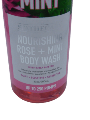 Spathecary Moisturizes Nourishing Body Wash Rose, Mint Shower Gel Sensitive Skin - Image 2