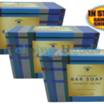 3 Large Bolero Plant Derived PEPPERMINT + TEA TREE Bar Soap Bath 6.25oz Revive.
