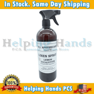 H.L Apothecary Lemon Eucalyptus W/Essential Oil Linen Spray Home & Body 32 fl oz - Image 7