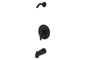 Pfister Pfirst Series Matte Black 1-handle Bathtub and Shower Faucet R89-070B - Image 5