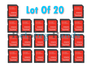 20 - OEM Red SanDisk microSD to SD SDHC SDXC Adapter fit 4GB 8GB 16GB 32GB 64GB