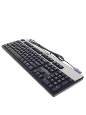 NEW HP PS/2 Wired Keyboard QWERTY HP Model KB-0316 PN 382641-161 Spanish-Latin