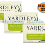 3 Yardley London ALOE & AVOCADO Soap LIMITED EDITION 4.25oz W/ ESSENTIAL OIL