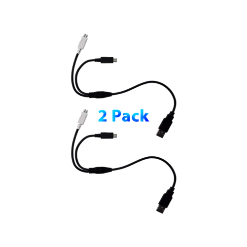 2 NEW USB Type A Male To Dual Micro USB 2.0 Male Splitters Y Charging Data Cable