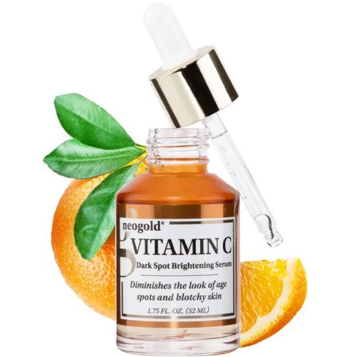 Neogold Vitamin C Face Serum For Brightening Dark Spots & Aged Skin, 2 oz