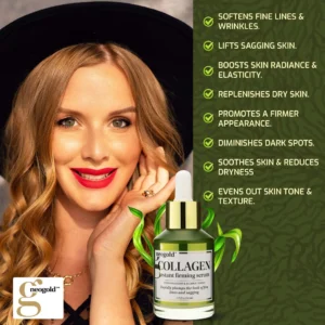 Neogold Collagen Face Serum for Firming Sagging Skin 2 fl oz - Image 2