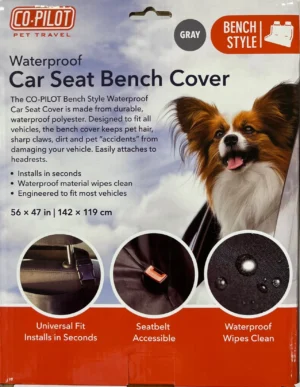 Precious Tails Co-Pilot Waterproof Pet Car Seat Bench Cover Dog 56 in x 47 in - Image 4