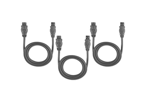 3 NEW Belkin USB A/A Extension Cable USB Type-A Female and USB Type-A Male - 6ft