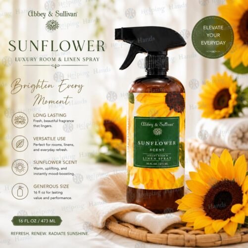 Abbey & Sullivan "Sunflower" Luxury Room & Linen Spray Long Lasting 16 oz New
