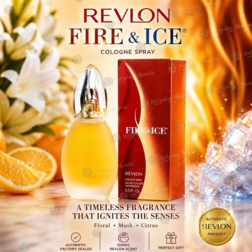 Revlon Fire & Ice Cologne Spray 0.5 oz Factory Sealed Box - Floral Musk Citrus.