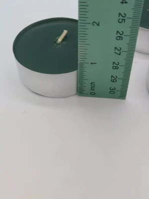 6 NEW Green Oversized Tealight Candles 2.25" x .3/4" 7 To 9 Hours Burn Time Each - Image 3