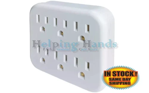 New 6 Outlet Power Block Heavy Duty Multi Electric 3 Prong 15A, 125V, 60Hz 1875W
