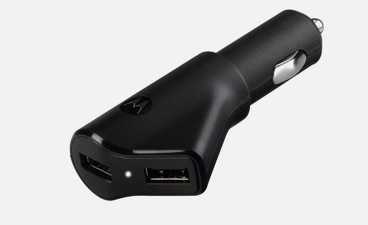 2 New OEM Motorola Rapid Dual Port Car Vehicle USB Charger Adapters 850mAh - Image 2