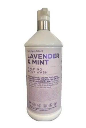 Smith & McCloud Calming Relaxing Lavender & Mint Pure Natural Body Wash 32oz - Image 5