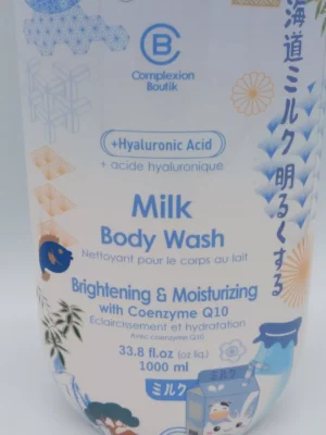 Complexion Boutik Milk Coenzyme Q10 + Hyaluronic Acid Moisturizing Body Wash - Image 4