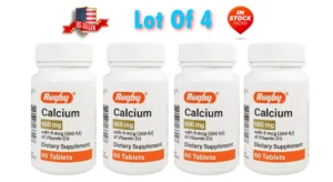 4 Bottles RUGBY CALCIUM 600mg with Vitamin D3 (400IU) 60 Tablets Each EXP:2025 - Image 2