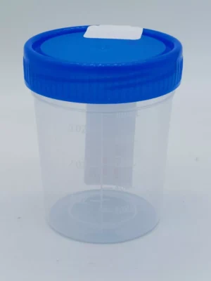 500 Specimen Container with Screw on Leak Resistant Lid Urine Collection 120mL - 4oz - Image 2