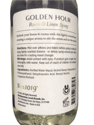 Room 1019 Golden Hour Room & Linen Spray Mist 8 oz /236ml Jocott - Image 3