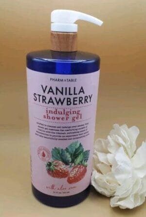Pharm To Table - Vanilla Strawberry - Indulging Shower Gel w/ Aloe 32 oz - Image 2